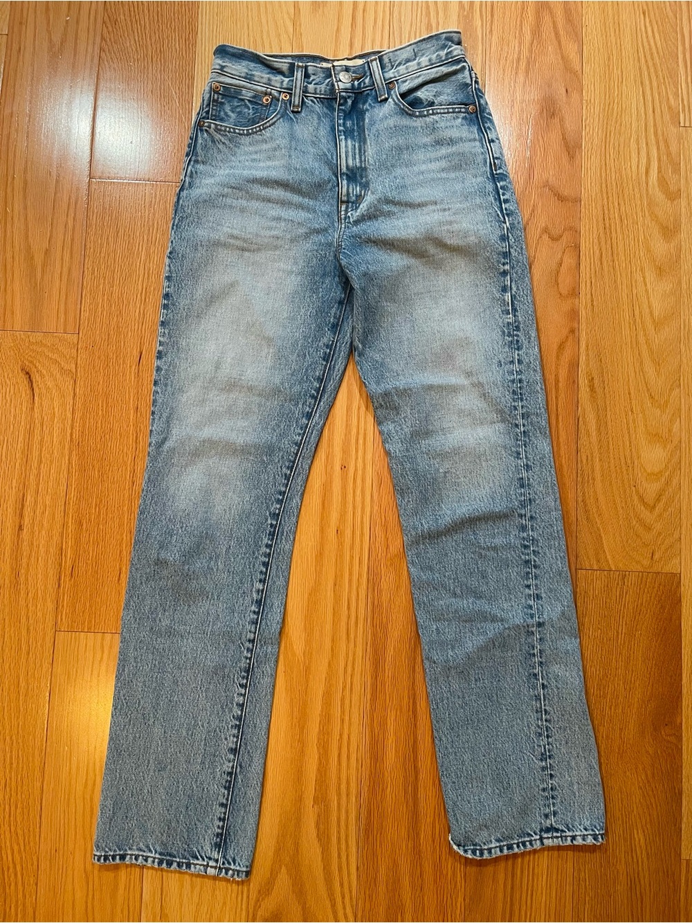 Madewell Women's Straight Leg Jeans in Light Blue